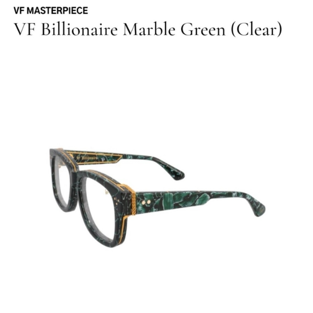 Vintage Frames Company Billionaire Marble Green